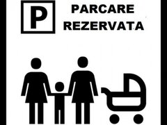 Sablon pentru loc de parcare familie cu copii